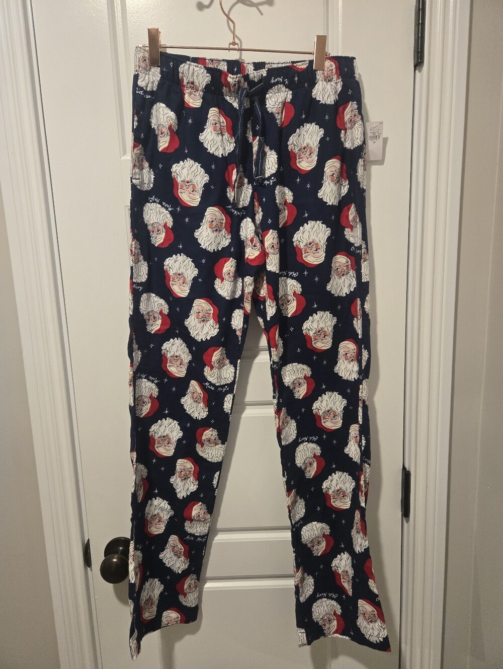 NWT Old Navy Santa Print Pajama Bottoms XS